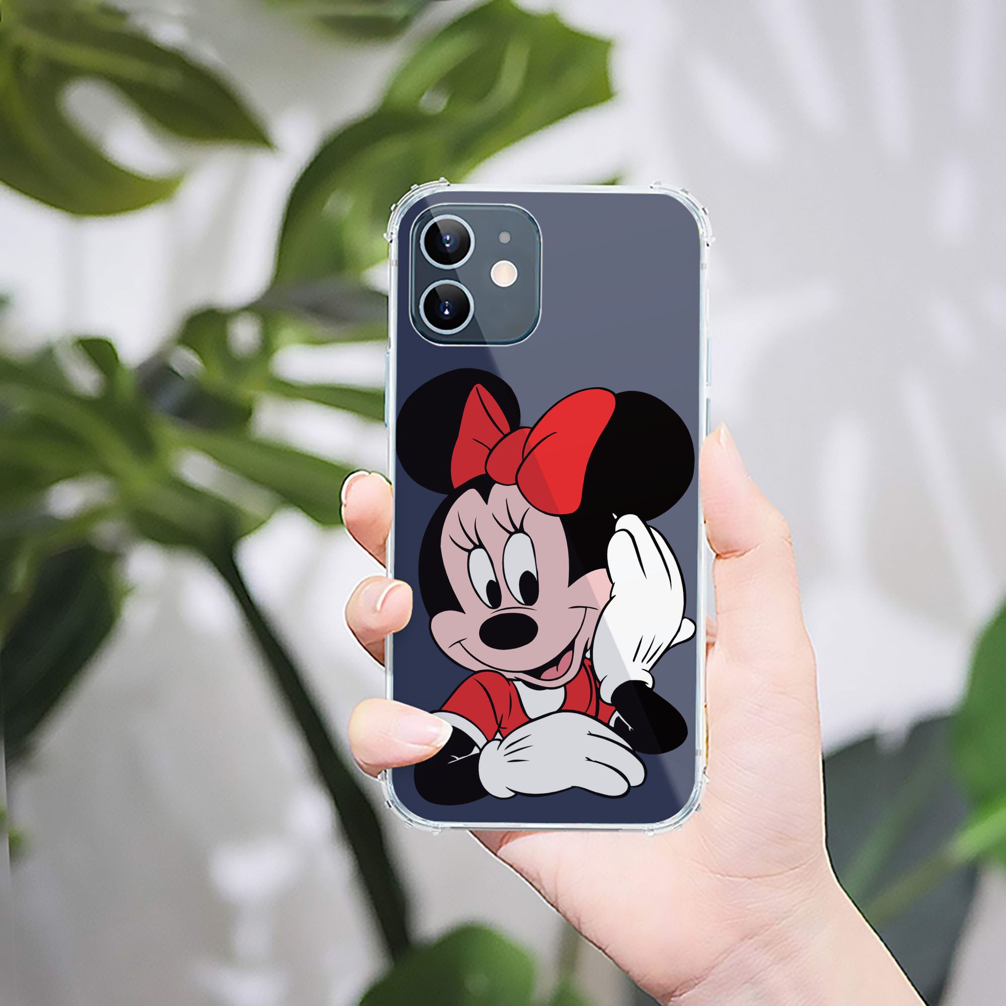（画像用） ミッキーマウス Mickey Mouse 【iPhone 12シリーズ対応】透明スマホケース（クリアソフトケース）